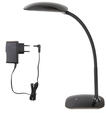 EMOS LED stolní lampička MA66 černá s USB *Z7575