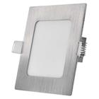EMOS LED vestavné svítidlo NEXXO, čtvercové, stříbrné, 7W, se změnou CCT