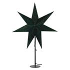 EMOS Vánoční hvězda papírová se stojánkem, zelená, 45 cm, vnitřní