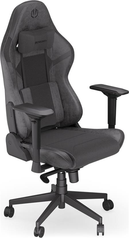 Endorfy herní židle Scrim BK kombinace textil kůže černá