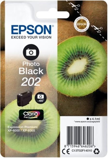 Epson ink Fotočerná 202 Premium - singlepack, 4,1ml, 400s, standard C13T02F14010