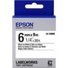 Epson Label Cartridge Standard LK-2WBN Black White 6mm (9m)