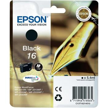 Epson Singlepack Black 16 DURABrite Ultra Ink C13T16214012