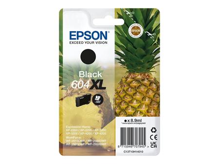 Epson Singlepack Black 604XL Ink; C13T10H14020