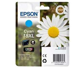 Epson Singlepack Cyan 18XL Claria Home Ink C13T18124012