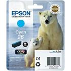 Epson Singlepack Cyan 26 Claria Premium Ink C13T26124012