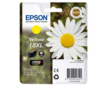 Epson Singlepack Yellow 18XL Claria Home Ink C13T18144012