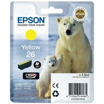 Epson Singlepack Yellow 26 Claria Premium Ink C13T26144012
