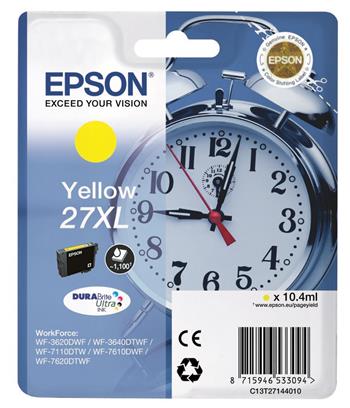 Epson Singlepack Yellow 27XL DURABrite Ultra Ink C13T27144012