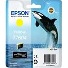 Epson T7604 Ink Cartridge Yellow C13T76044010