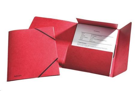 Esselte Prešpánové desky na spisy, "Rainbow", červená, A4, 15 mm, prešpánový karton