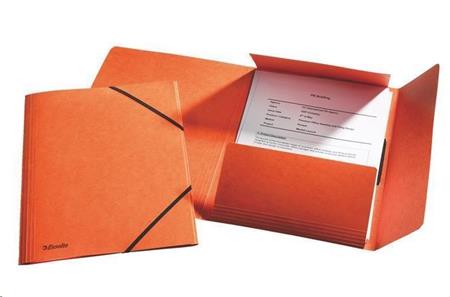Esselte Prešpánové desky na spisy, "Rainbow", oranžová, A4, 15 mm, prešpánový karton