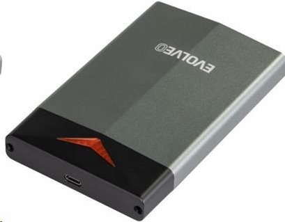 Evolveo 2.5" Tiny G2, 10Gb/s, externí rámeček na HDD, USB A 3.1 + redukce USB A/USB C