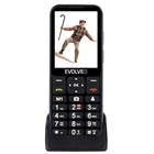 Evolveo EasyPhone LT , mobilní telefon pro seniory s nabíjecím stojánkem (černá barva)