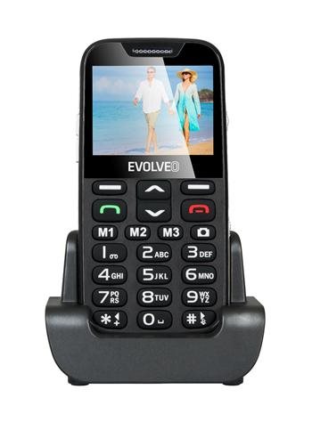 Evolveo EasyPhone XD, mobilní telefon pro seniory s nabíjecím stojánkem