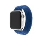 Fixed Elastický nylonový řemínek Nylon Strap pro Apple Watch 42/44/45/49mm, velikost XL, modrý
