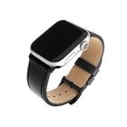 Fixed Kožený řemínek Leather Strap pro Apple Watch 38/40/41 mm, černý
