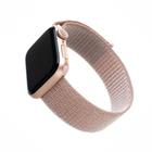 Fixed Nylonový řemínek Nylon Strap pro Apple Watch 42/44/45/49mm, růžově zlatý