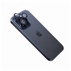 Fixed Ochranná skla čoček fotoaparátů Camera Glass pro Apple iPhone 15 Pro 15 Pro Max, tmavě modrá