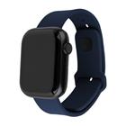Fixed Set silikonových řemínků Silicone Sporty Strap pro Apple Watch 38 40 41mm, modrý