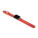 Fixed Set silikonových řemínků Silicone Strap pro Apple Watch 42/44/45/49mm, červený