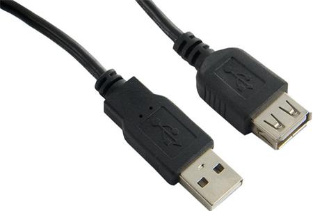 GEMBIRD Kabel prodlužovací datový USB 2.0, A-A, 0,75m černý