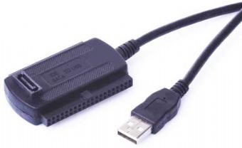 GEMBIRD Napájecí AC adaptér IDE 3.5'' / 2.5'' / SATA na USB 2.0, 70cm
