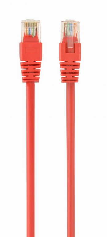 GEMBIRD Patch kabel RJ45, cat. 5e, UTP, 0.25m, červený