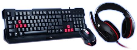 GENIUS GX GAMING KMH-200 (Herní set klávesnice s myší a headsetem)