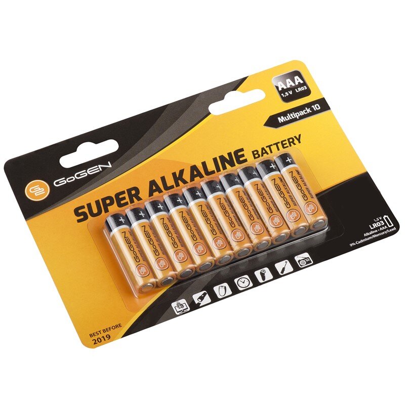 GoGEN Alkalické baterie, SUPER ALKALINE AAA (LR03)