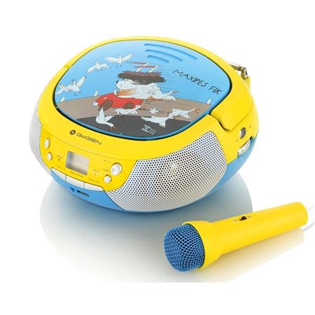 Gogen Radiopřijímač MAXIPREHRAVAC B s CD/ MP3/ USB, modrá/ žlutá