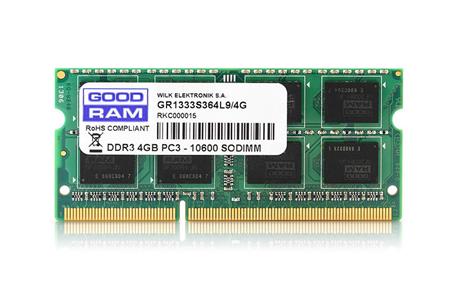 GoodRam DDR3 4GB 1333MHz CL9 SODIMM 1.5V 512x8