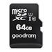 GoodRam microSDXC karta 64GB M1A4 All-in-one (R:100/W:10 MB/s), UHS-I Class 10, U1 + Adapter + OTG card reader/čtečka
