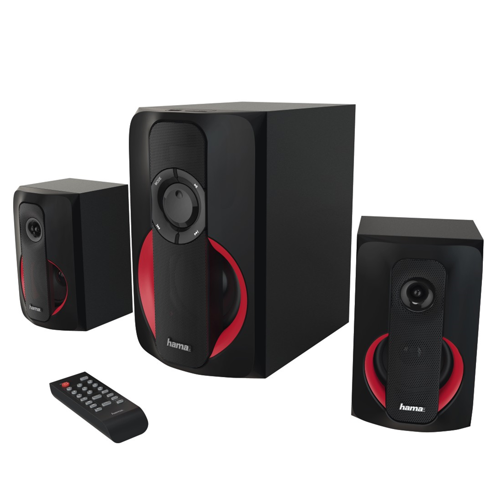 Hama 2.1 Sound systém PR-2180, černá/červená