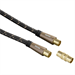 Hama anténní kabel 120 dB, 10 m, pozlacený, ferity, opletený, kovové vidlice, bronzová