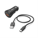 Hama set rychlá USB nabíječka do vozidla Quick Charge 3.0, 19,5 W + kabel USB A-C 1,5 m