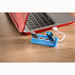 Hama USB 2.0 Hub 1:4, napájení USB, modrý