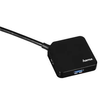 Hama USB-3.0-Hub 1:4, černý