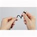 Hama USB-C kabel Flexi-Slim, typ A vidlice - typ C vidlice, 0,75 m, černý