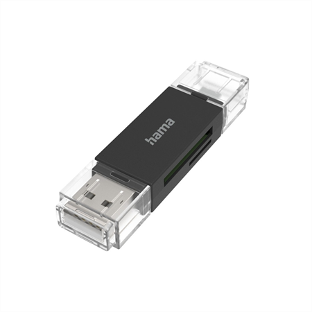 Hama USB čtečka karet OTG, USB-A/micro USB 2.0