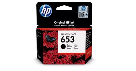 HP 653 (3YM75AE, černá) - cartridge vhodné pro HP Deskjet Ink Adv 6075/6475, 360 stran