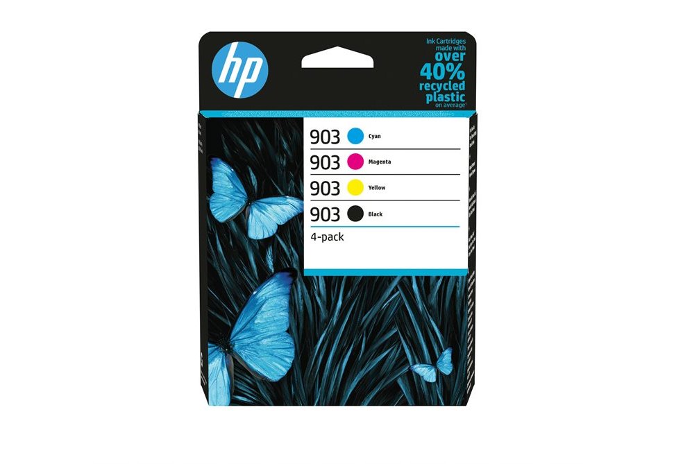 HP 903 CMYK (6ZC73AE, černá, azurová, žlutá, purpurová) - inkoust pro HP OfficeJet 6950/6960/6970 AIO, 4pack