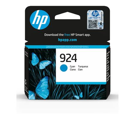 HP 924 Cyan Original Ink ; 4K0U3NE#CE1