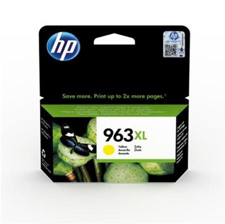 HP 963XL (3JA29AE, žlutá velká) - inkoust pro HP OfficeJet Pro 9010, 9013, 9020, 1 600 stran