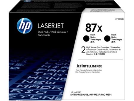 HP CF287XD - toner černý 2-pack, NO. 87X pro HP LaserJet Enterprise M506/MFP M527, 2x18.000 str.