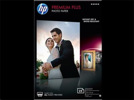 HP CR677A Premium Plus Glossy Photo Paper - papír lesklý, 10x15cm, 300g/m2, 25 listů