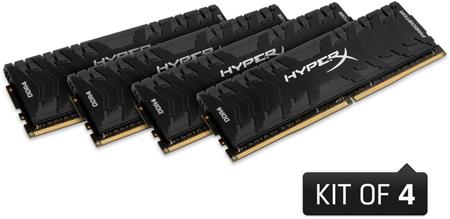 HyperX DDR4 64GB (Kit 4x16GB) Predator DIMM 2400MHz CL12