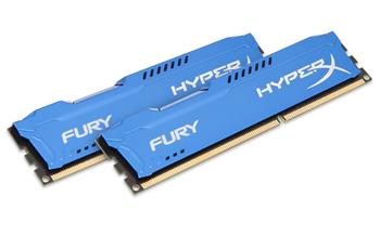 HyperX FURY 16GB (2x8GB) DDR3, modré