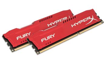 HyperX FURY 8GB (2x4GB) DDR3, červené