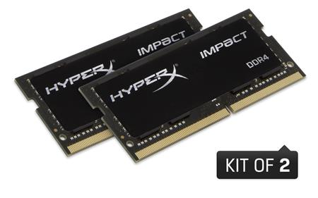 HyperX Impact DDR4 2x4GB (2400MHz), černá